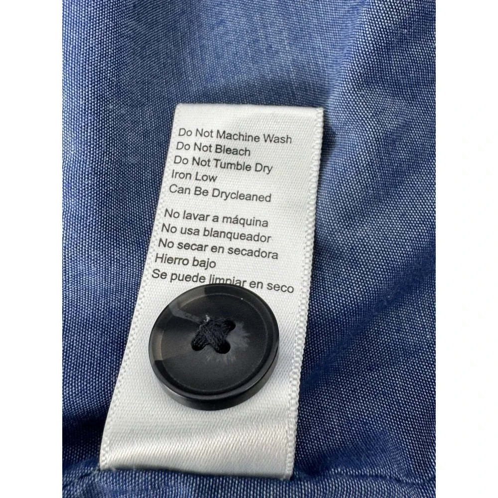 Jachs New York Herringbone Shirt Jacket Mens L Button Front Pockets Gray‎